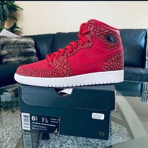 Air Jordan 1 high red elephant 6.5y